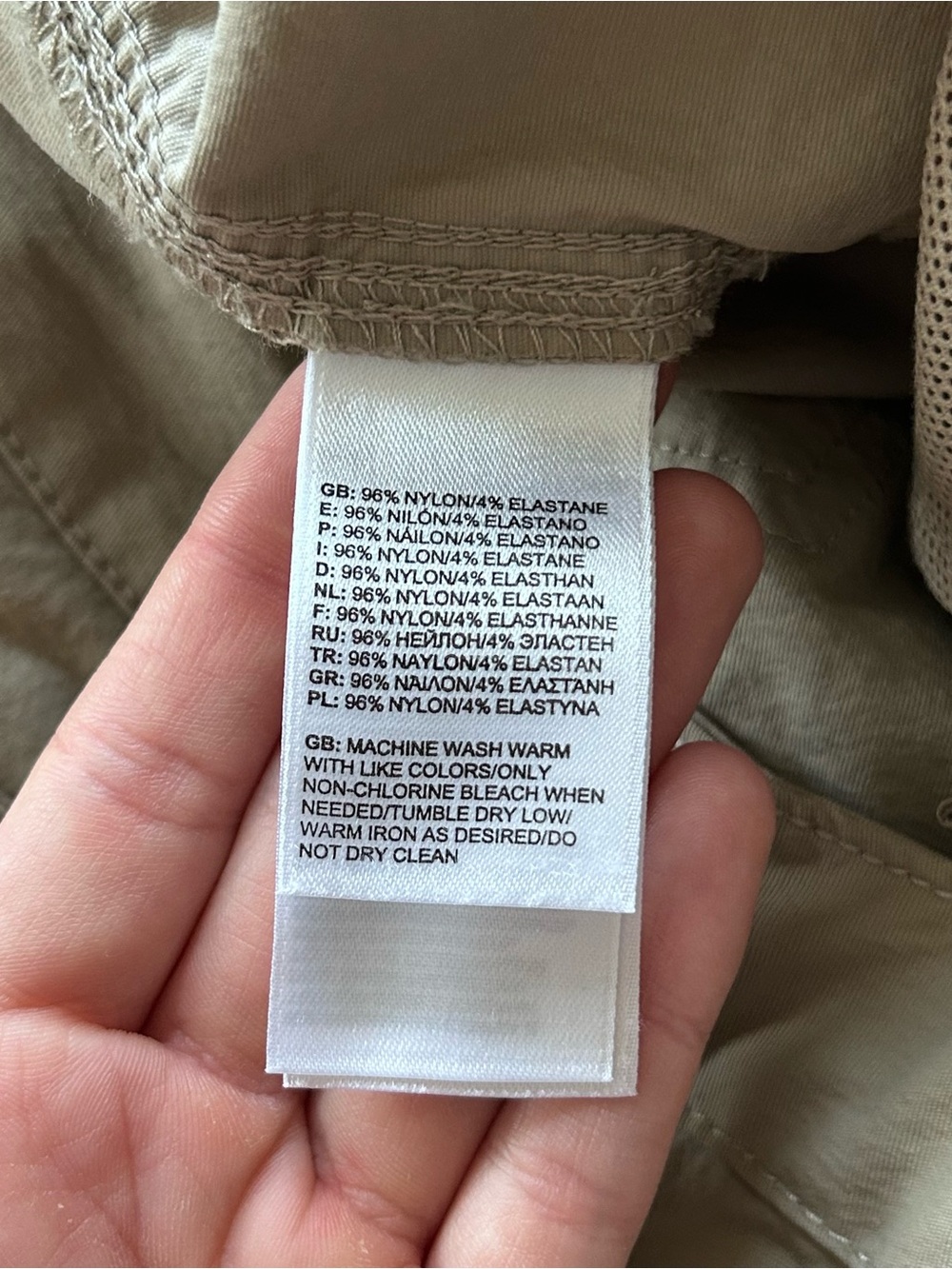 The North Face Women's 8 Long Horizon Convertible Hiking Pants Cargo Khaki Tan - Picture 7 of 11